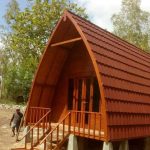 Gazebo jati 2×2 m bagus untuk taman kecil