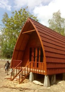 Gazebo jati 2×2 m bagus untuk taman kecil