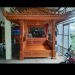 Gazebo jati 2×2 m bagus untuk taman kecil